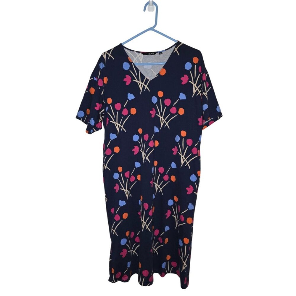Marimekko X‎ Uniqlo Womens Multicolor Floral Dress - Size S